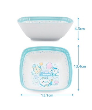 Mother garden しろたん メラミン食器 スクエアボウル 0