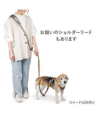 PET PARADISE スヌーピー アクティブハーネス 《兄弟柄》 ＳＭ 中型犬 ブラウン