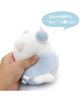Mother garden しろたん ベビー ちびマスコット 《単品》 水色ハイハイ