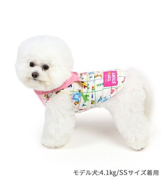 PET PARADISE ディズニー ハム 襟付きメッシュ タンクトップ 小型犬 ピンク（淡）