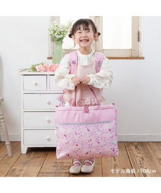 Mother garden マザーガーデン 野いちご レッスンバッグ 《小花いちご柄》 小花いちご柄