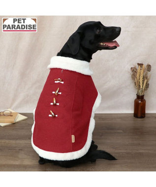 PET PARADISE ペットパラダイス ノーブル ダッフル ポンチョ 《レッド》 中型犬 大型犬