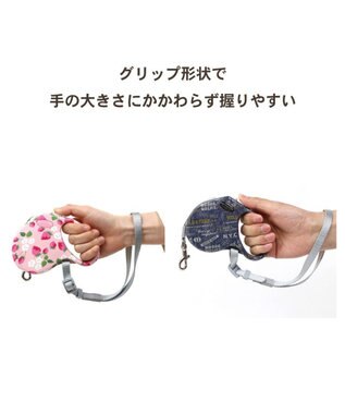 PET PARADISE ペットパラダイス 伸縮リード 《いちご柄 / ロゴ柄 》【小型犬】軽量 ロック式 ロゴ柄