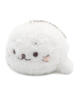  しろたん ふわふわキーホルダー 《白》 単品