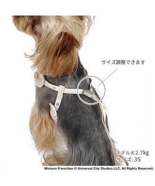 PET PARADISE ミニオン ティム リード付きハーネス 《チェック柄》  ３Ｓ 小型犬 チェック柄