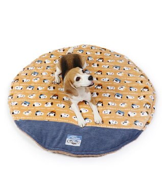 PET PARADISE スヌーピー 遠赤外線 ボアマット  丸型 《ブラザー柄》 (105cm) ブラザー柄