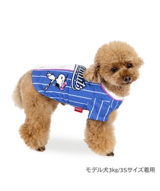 PET PARADISE スヌーピー ベースボール Ｔシャツ 《ブルー》 小型犬 ブルー