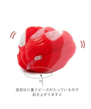 Mother garden しろたん 福だるま マスコット 《赤色》 単品 赤色