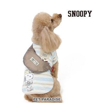  スヌーピー お揃いTシャツ マルチボーダー《ホワイト》 小型犬