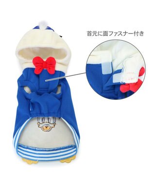 PET PARADISE ディズニー ドナルドダック マリン パーカー 小型犬 ブルー