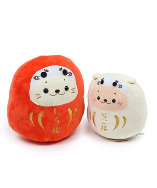 Mother garden しろたん お座り らっこいぬ 白だるま 《らこ福》 ぬいぐるみ 20cm お座りぬいぐるみ ぬいぐるみ マスコット お座り だるま 縁起物 お正月 新年 あざらし アザラシ かわいい キャラクター マザーガーデン 白～オフホワイト