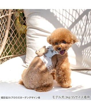 PET PARADISE ペットパラダイス くまちゃん クールベスト 小型犬 ホワイト×ブラウン