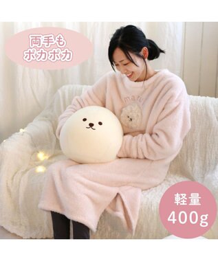 Mother garden マザーガーデン ふわんこ お昼寝まくら ハンドマフ 《ビション》 白