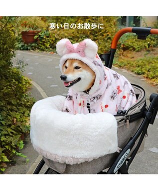 PET PARADISE ディズニー ミニー 着る毛布 《ケーキ柄》 中型犬 ピンク