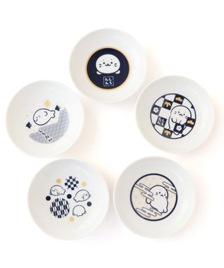 Mother garden しろたん 豆皿 《水玉》 単品 水玉