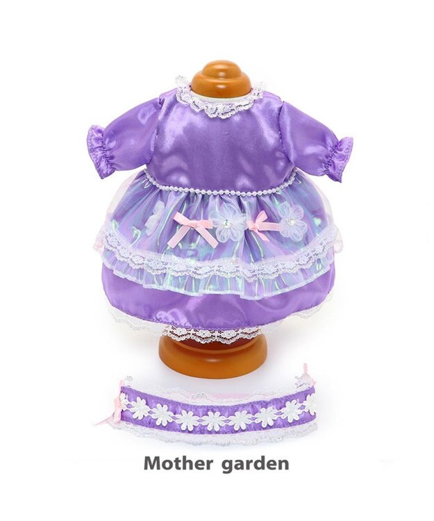 Mother garden マザーガーデン うさももドール 着せ替え用お洋服 《プチプリズムドレス》 紫