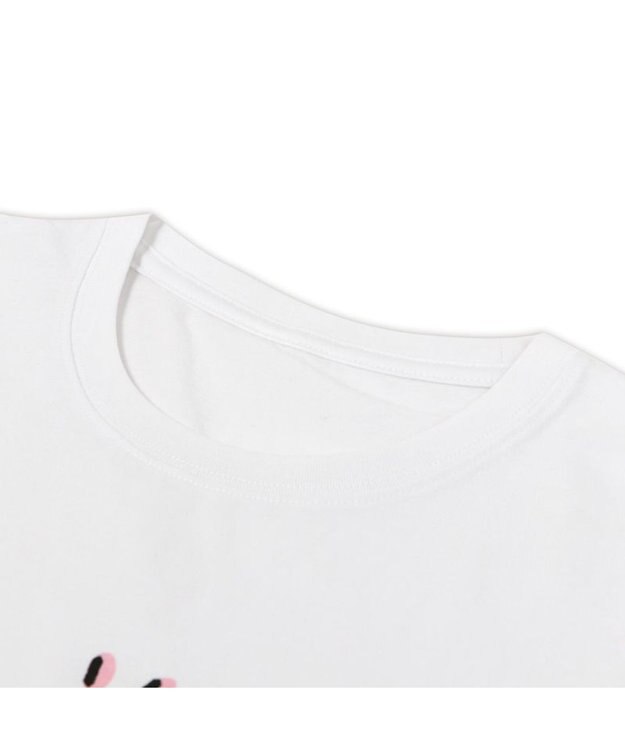 Mother garden しろたん Tシャツ 半袖 《しっぽハート》  ユニセックス 男女兼用 白~オフホワイト