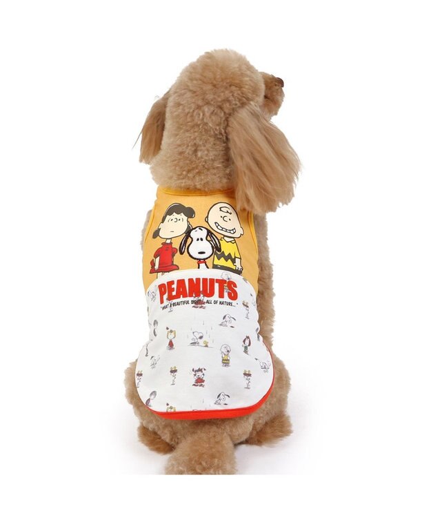 PET PARADISE スヌーピー ペティヒート タンクトップ 《トリオ柄》 小型犬 オレンジ