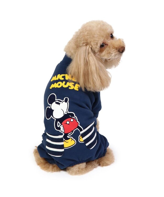 PET PARADISE ディズニー ミッキーマウス ペティヒート ロンパース 小型犬 紺（ネイビー・インディゴ）