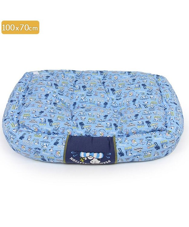 PET PARADISE スヌーピー クールカドラー 角型《バケーション柄》 大型犬 100×70cm LL バケーション柄