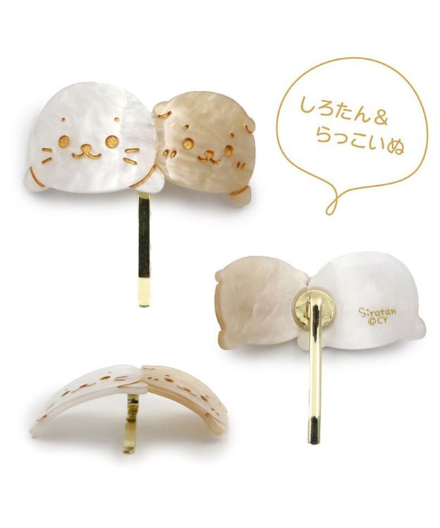Mother garden しろたん ポニーフック 《しろたん＆らっこいぬ/お花 》 単品 お花