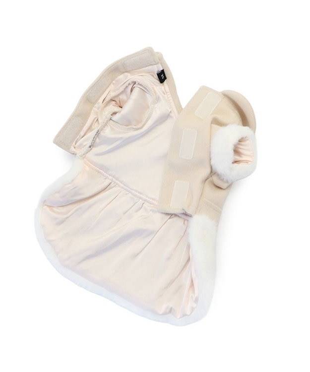 PET PARADISE cherircouture バックリボンコート 小型犬 ベージュ