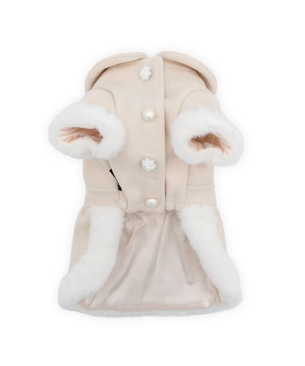 PET PARADISE cherircouture バックリボンコート 小型犬 ベージュ