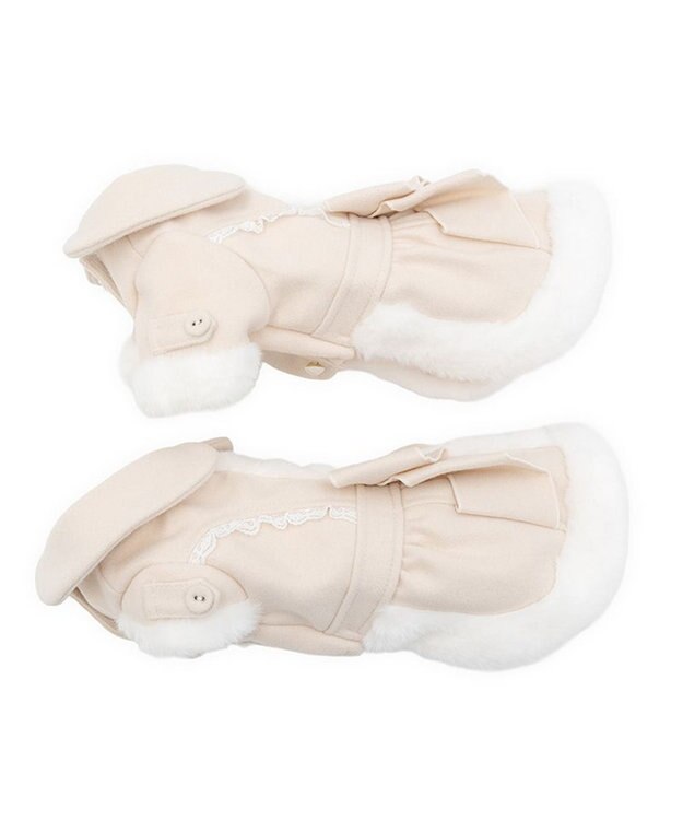 PET PARADISE cherircouture バックリボンコート 小型犬 ベージュ