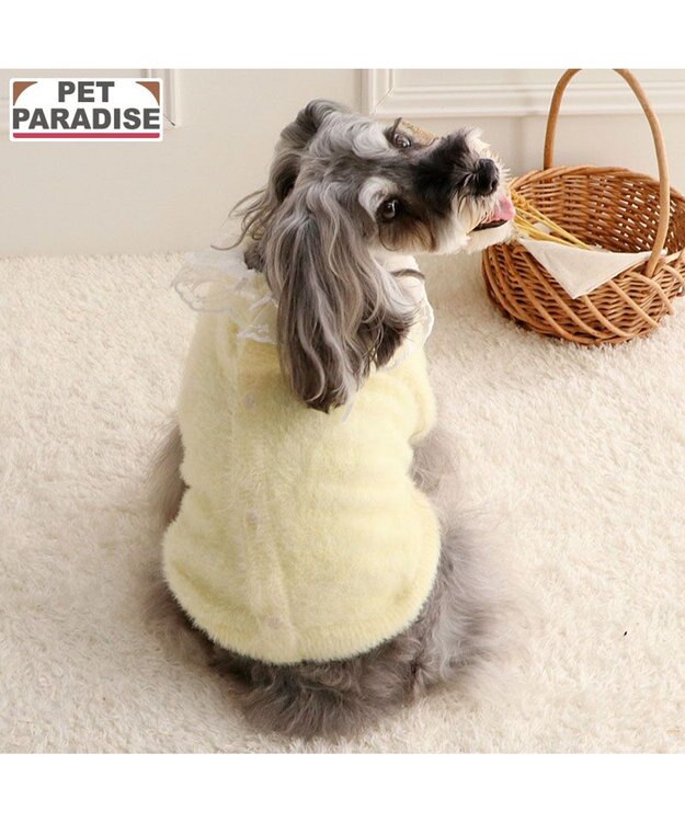 PET PARADISE ペットパラダイス シャギーニット 《イエロー》 小型犬 イエロー