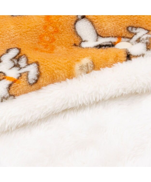 PET PARADISE スヌーピー 着る毛布 《てくてく》 小型犬 オレンジ