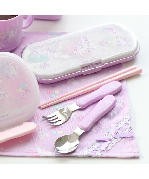 Mother garden マザーガーデン ユニコーン ランチ4点セット 《ハピネス柄》 日本製 -