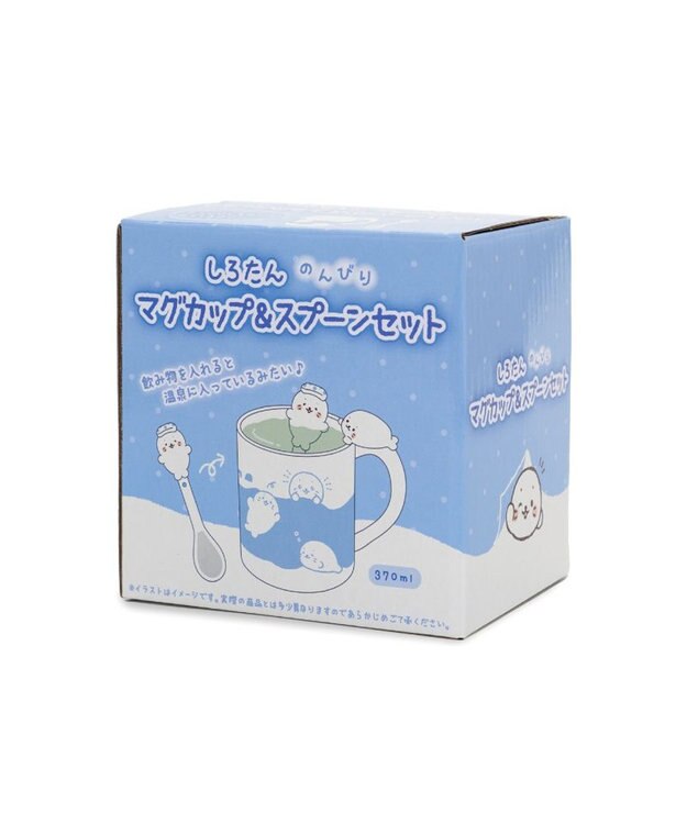 Mother garden しろたん のんびり マグカップ＆スプーンセット 0