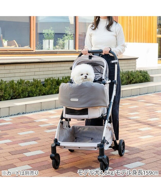 PET PARADISE ペットパラダイス カート用 クッション くすみカラー《グレー》 グレー