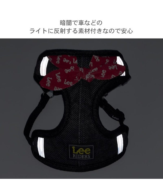 PET PARADISE Lee ループノット ハーネス＆リード 小型犬 Ｓ ブラック