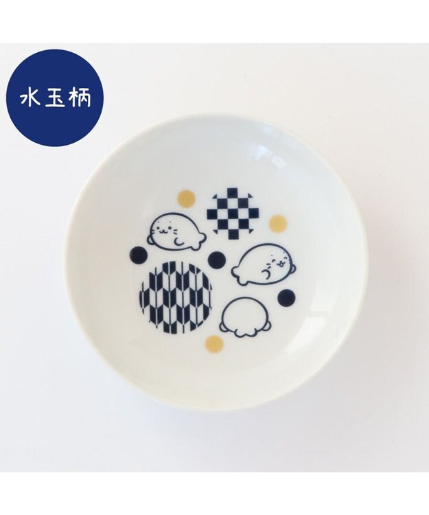 Mother garden しろたん 豆皿 5枚セット 《正面 市松 水玉 千鳥 雲》 5枚セット