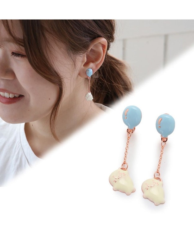 Mother garden しろたん 風船柄 アクセサリー  《ピアス / イヤリング》 単品 ピアス