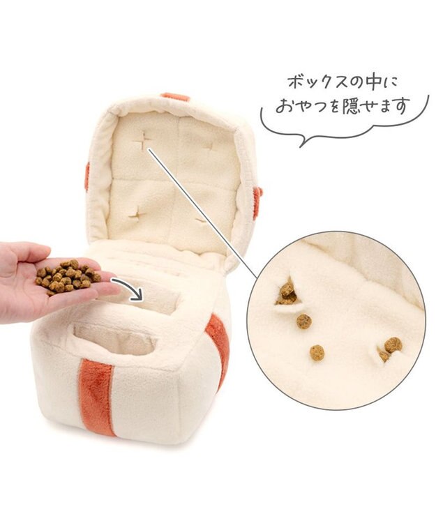 PET PARADISE ペットパラダイス プレゼント トイ ベージュ×レッド