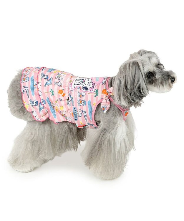 PET PARADISE スヌーピー 接触冷感 ワンピース 《サマーバケーション》 小型犬 ピンク