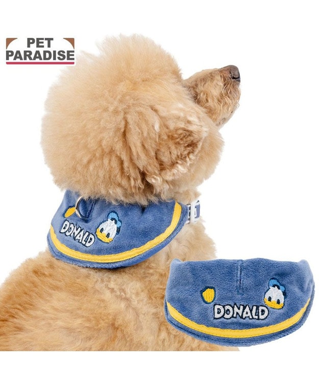 PET PARADISE ディズニー ドナルドダック セーラー付き首輪 ＳＳ ブルー