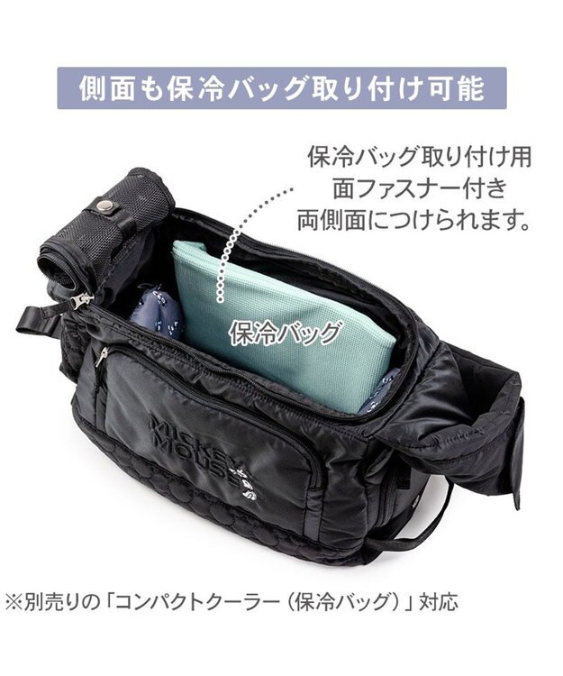 PET PARADISE ディズニー ミッキーマウス 白黒 スリングバッグ Ｓ ブラック