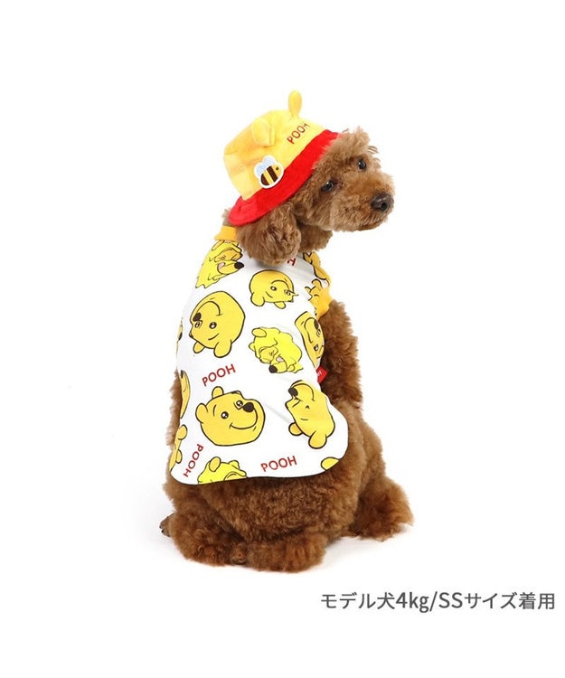 PET PARADISE ディズニー くまのプーさん バケットハット付き Tシャツ 小型犬 イエロー