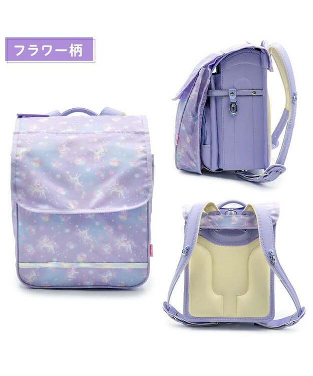 Mother garden マザーガーデン ユニコーン 収納ポケット付き ランドセルカバー 《フラワー柄》 フラワー柄