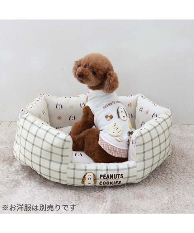 PET PARADISE スヌーピー カドラー 《クッキー柄》 64×48cm クッキー柄