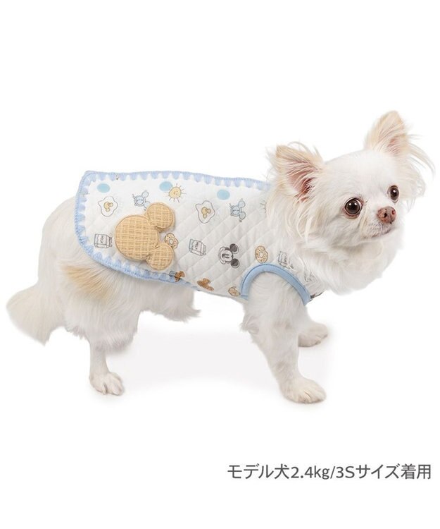 PET PARADISE ディズニー ミッキーマウス ベスト 《パン柄》 小型犬 ホワイト