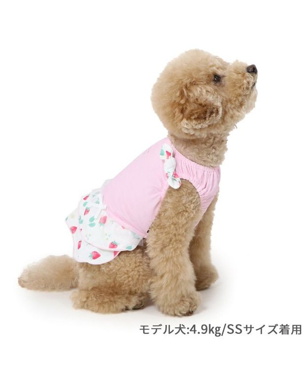 PET PARADISE ペットパラダイス 接触冷感 ワンピース 《苺柄》 小型犬 苺柄