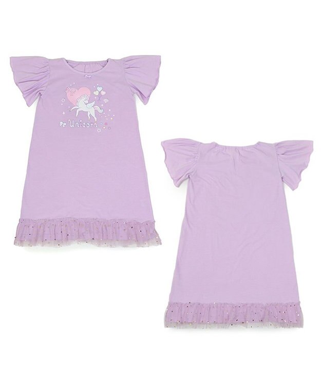 Mother garden マザーガーデン フリル袖 ワンピース Ｍ/L サイズ 100～120cm 120～140cm 《ユニコーン/野いちご》 ユニコーン