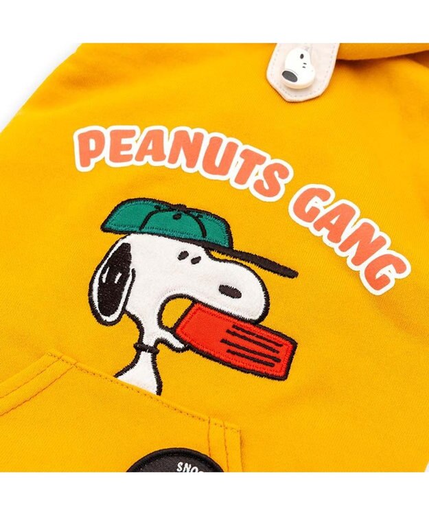 PET PARADISE スヌーピー ワッペン パーカー 小型犬 オレンジ