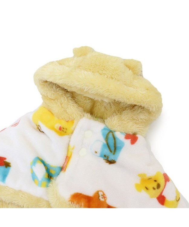 PET PARADISE ディズニー くまのプーさん 着る毛布  《数字柄》 小型犬 イエロー