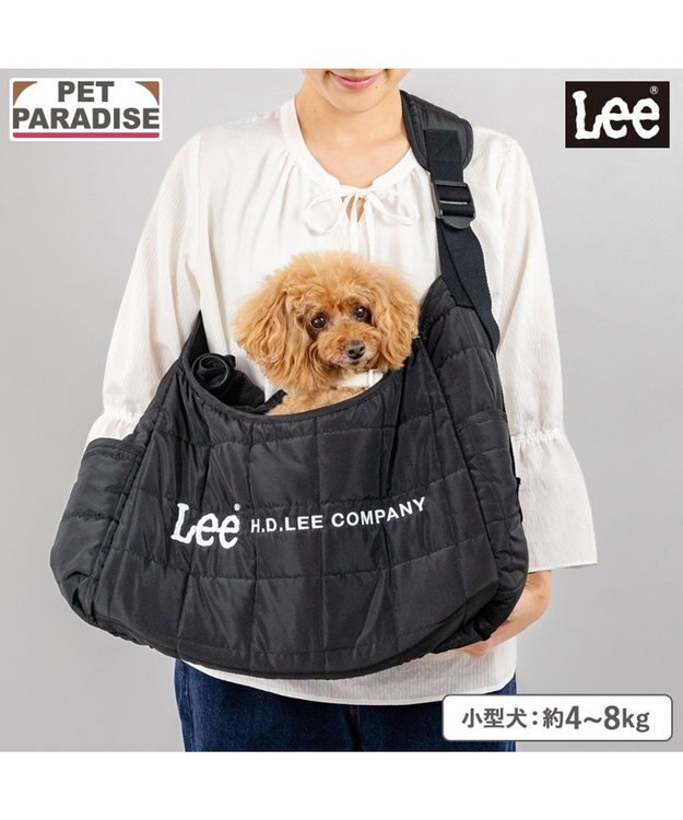 PET PARADISE Lee スクエア キルト スリング バッグ Ｍ ブラック
