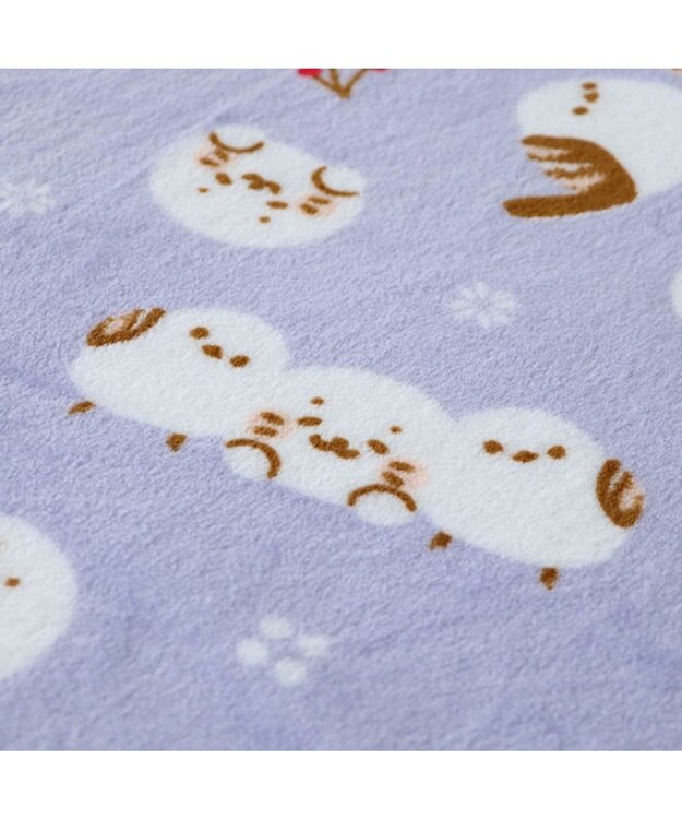 Mother garden しろたん ひざかけ 《シマエナガ》 70×100cm パープル